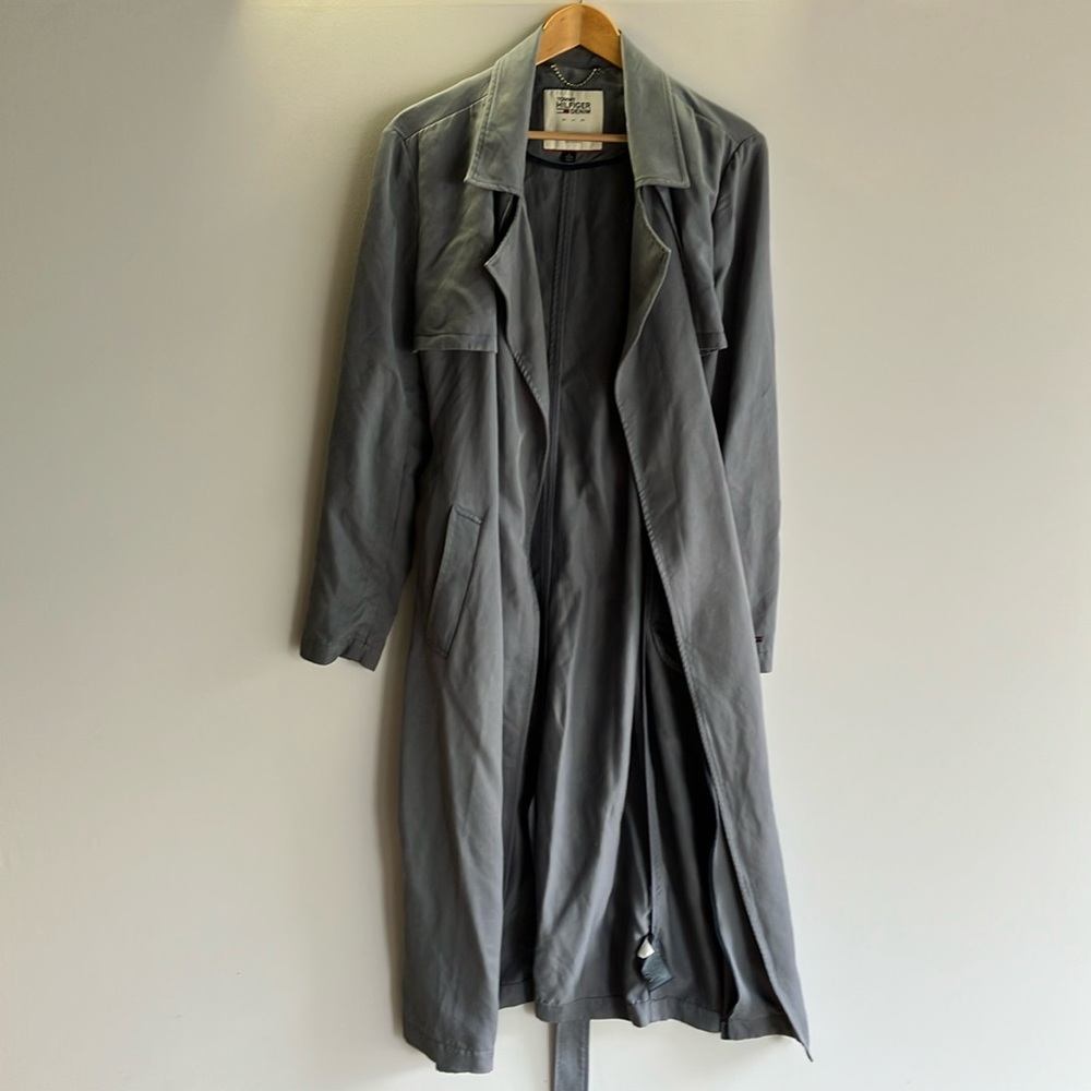 Tommy Hilfiger 50’’ Charcoal Trench Coat